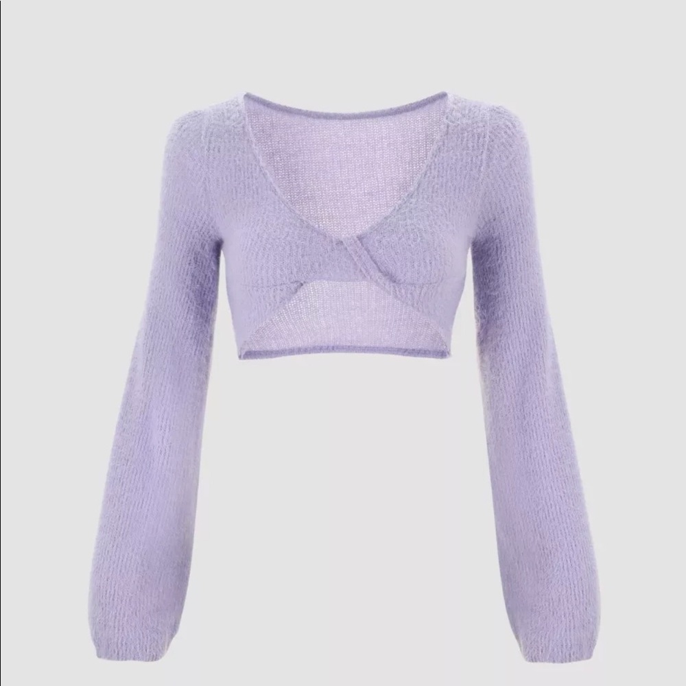 CIDER TARO PURPLE CROP TOP